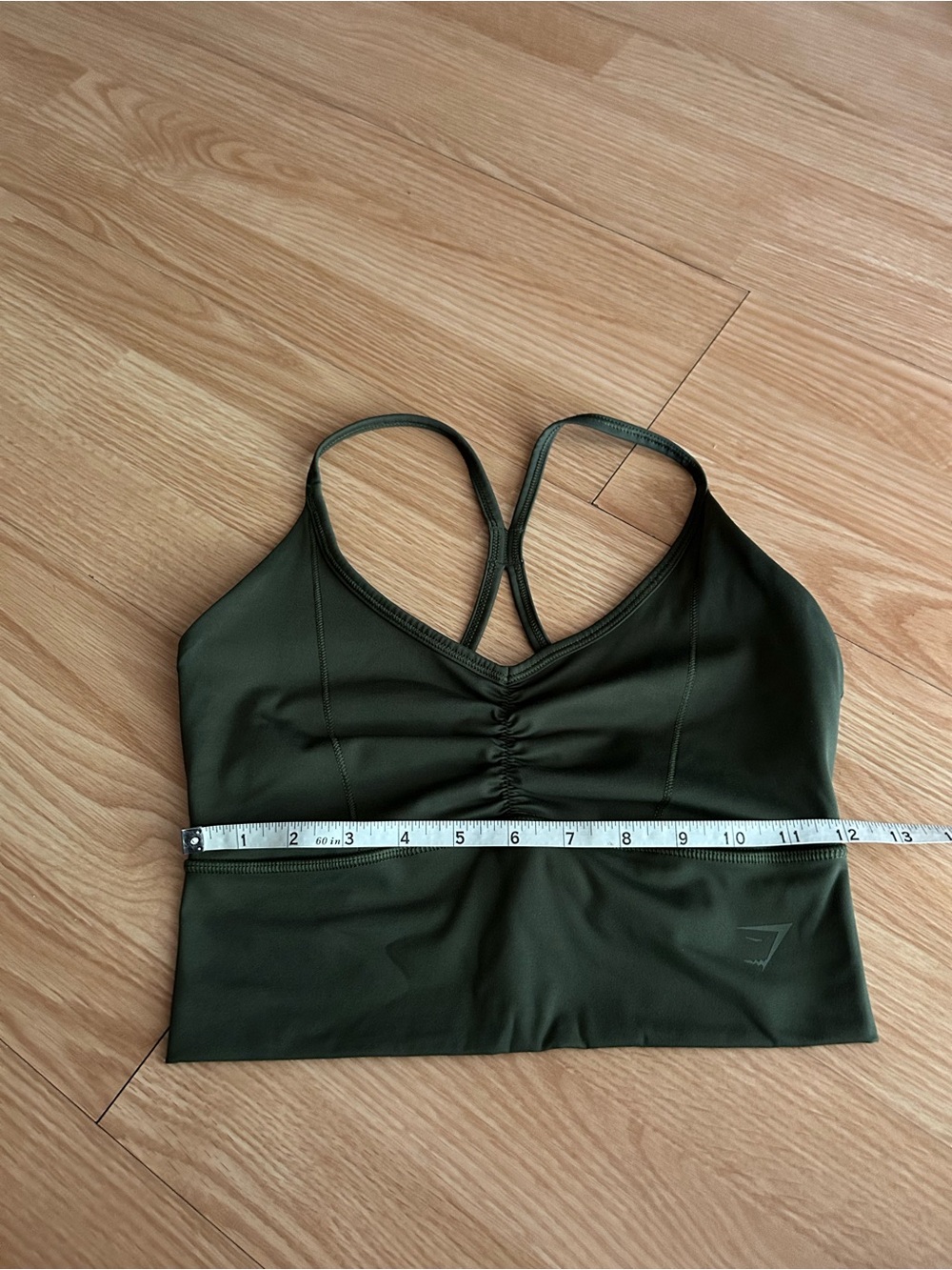 Gymshark Dark Green Elevate Longline Sports Bra Small - Picture 4 of 5